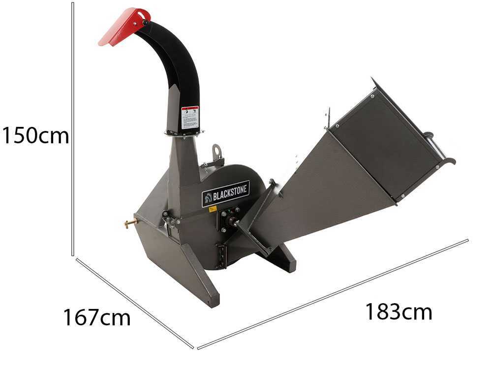 Blackstone BTC100 Traktor-Häcksler, mit 4-Klingen-Schneidsystem - Holzdurchmesser 100 mm-Neu