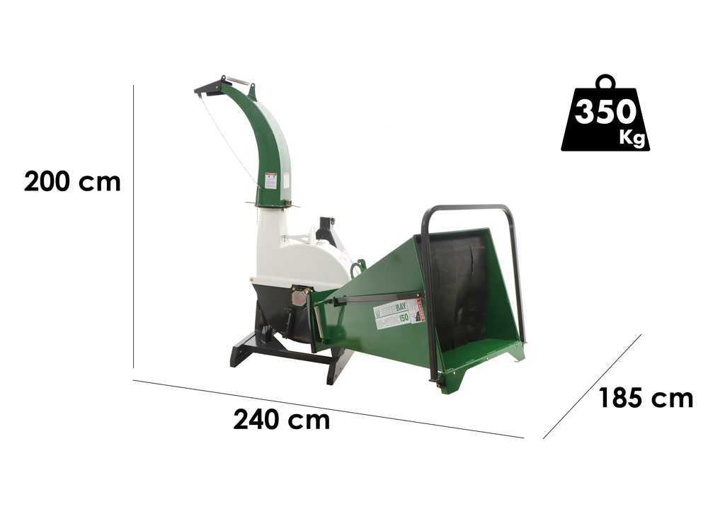 GreenBay traktorbetriebenes Mulchgerät GB-WTDC 150-Neu